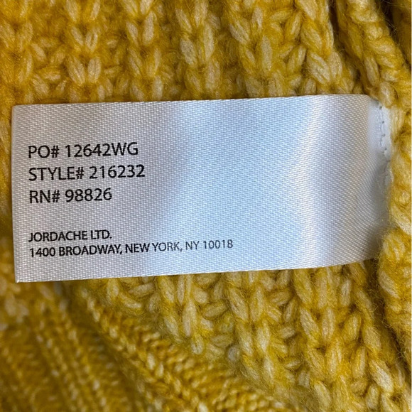 NWT U. S. Polo Assn Chunky Cozy Yellow Preppy Long Sleeve Cardigan Medium - Picture 13 of 15